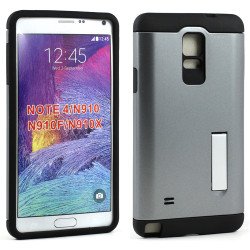 Samsung Galaxy Note 4 Slim Fit Armor Hybrid Kickstand (Space Gray)